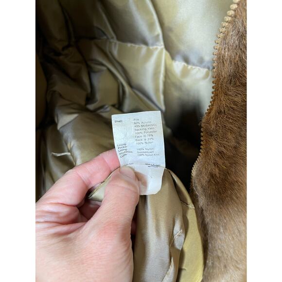 Vintage Hansa-Branta by Stearns Vegan Faux Fur Down Coat - Picture 5 of 6